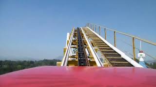 POV  2018  Pyongyang Loop Coaster Mangyongdae Funfair North Korea Rollercoaster 북한 평양의 롤러코스터 [upl. by Hewart]