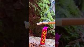 Time delay trick fireworks firecrackers shortvideo [upl. by Namlaz28]