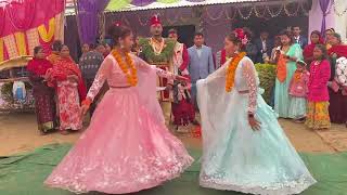 Nepalese Tharu Wedding Dance [upl. by Tijnar]