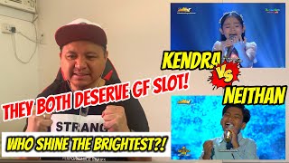 TNT KIDS SEASON 2 SEMIFINALS DAY 5  KENDRA vs NEITHAN HONEST REACTION  Tsong Reacts [upl. by Nhguavahs244]