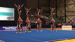 Grand Blanc’s Round 3 at the 2018 MHSAA competitive cheer state finals [upl. by Avrenim598]