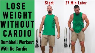 Dumbbell Workout To Lose Weight  27 Min Weight loss Workout  Lose weight without Cardio [upl. by Buxton]