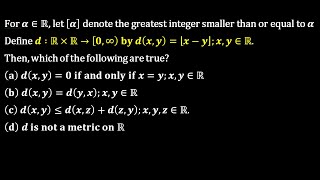 Expert CSIR NET Coach Share metric space previous year question solution [upl. by Suiravaj679]