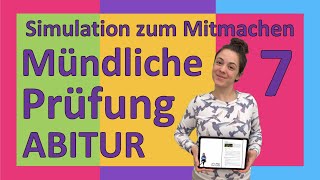 Mathe Abi 2025  KOMPLETTE MÜNDLICHE PRÜFUNG 7  Analysis amp Vektoren  Simulation zum Mitmachen [upl. by Yerhpmuh]