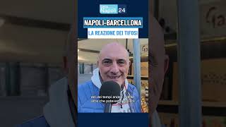 NapoliBarcellona agli ottavi 😯 Guardate la reazione dei napoletani al sorteggio ChampionsLeague [upl. by Riti683]