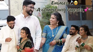 Our Engagement Cinematic Video 😍🥰 HampDHarshDiWedding  Harshada amp Divesh Big Day♥️ [upl. by Atram66]