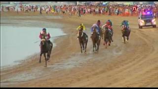 3 Carrera de Caballos premio Manzanilla San León  14 de agosto 2016  Sanlúcar de Barrameda [upl. by Niwhsa]