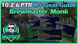 1026 PTR Brewmaster Monk Fated BIS Gear List for Keys and What to Spend Bullions Dinars on [upl. by Nosydam805]