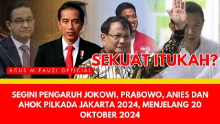 Perbandingan Pengaruh Jokowi Prabowo Ahok dan Anies Pilkada Jakarta 2024 Menjelang Jokowi Lengser [upl. by Chadwick]