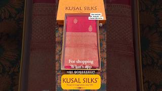 Kanchipuram silk sarees low price kusalsilkssilksaree bridal kanchipuram youtubeshorts reels [upl. by Kerk]