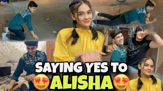 ALL COUSINOLOGY SAYING YES TO ALISHA  KHATARNAK DARES 😂😅 [upl. by Enirtak540]