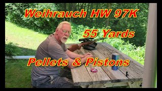 Weihrauch HW97K at 55 Yards [upl. by Ayam932]