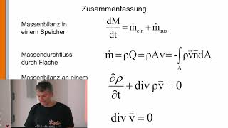 Hydrodynamik 3 inkompressible Massenbilanz und Divergenzgleichung [upl. by Noraj577]