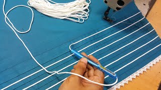 😲wow great  Extremely Special sewing tips  Piping dori sewing machine embroidery tricks [upl. by Parsons]