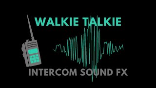 WALKIE TALKIE Sound FX  Interference Glitch Noise NO Copyright [upl. by Peri236]