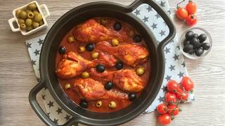 POLLO a la PROVENZAL con TOMATE y ACEITUNAS ¡Delicioso [upl. by Einberger668]