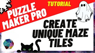 How to create Maze Tiles for Puzzle Maker PRO in Canva [upl. by Whatley518]