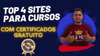 4 SITES PARA FAZER CURSOS ONLINE GRATUITOS COM CERTIFICADOS GRÁTIS EM 2024 cursosgratis [upl. by Wachtel]