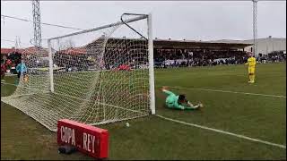 Último penalti del partido Unionistas  Villarreal Falla Kiko Femenía [upl. by Etoile884]