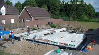 Dag 1 Time lapse fundering Groothuisbouw Emmeloord Maasbracht [upl. by Legin]