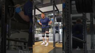 225 kilos atleta David Woolson powerlifter powerlifting armwrestling academia [upl. by Sidoon]