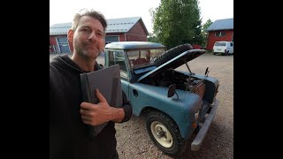 Land Rover Series III Fuel filter change sedimenter drain and full fuel system bleeding procedure [upl. by Gallard]