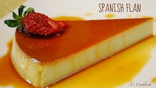 Spanish Flan Caramel Pudding  Easy homemade recipe [upl. by Davison]