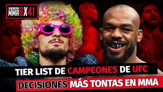 TIER LIST CAMPEONES UFC  DECISIONES MÁS TONTAS en MMA [upl. by Oinotnaocram]