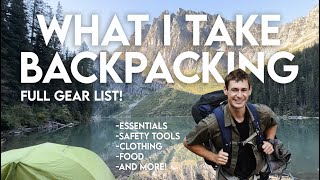 Backpacking Gear List What I Take on Every Trip Full Breakdown and Top Recommendations [upl. by Thorpe]