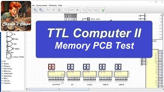 TTL Computer II 29  Memory PCB Test [upl. by Deutsch]