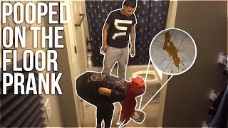 POOPD ON FLOOR PRANK ON BOYFRIEND GOES CRAZY [upl. by Attennod]