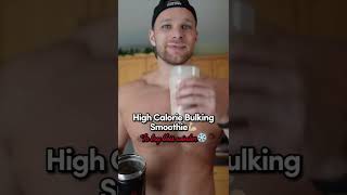 Easy HIGH CALORIE SMOOTHIE recipe for bulking season 🍓 [upl. by Carbo]