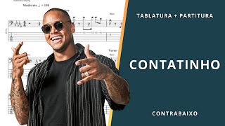 Contatinho  Léo Santana amp Anitta Transcrição p Contrabaixo c Tablatura  Partitura  Cifra [upl. by Juli]