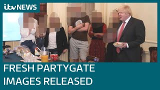 New Partygate images released as Boris Johnson hits out at Sue Gray  ITV News [upl. by Byram127]