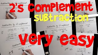 2s complement subtraction very easy [upl. by Ramel669]