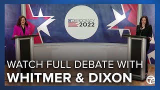 Tudor Dixon Gretchen Whitmer face off in final debate [upl. by Dannie]