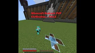 Minecraft Bedrock PVP Civilazation fail minecraft trending [upl. by Remoh492]