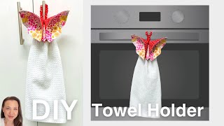 How to make a 3D Butterfly Towel Holder  Easy DIY Gift [upl. by Salokin430]