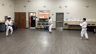 SHORIN RYU KARATE KYOSHI ANTHONY FERGUSON 8TH DAN BLACK BELT amp STUDENTS PERFORM KATA PINAN SHODAN [upl. by Ijar]