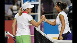 Justine Henin vs Sania Mirza AO 2011 Highlights [upl. by Erine]