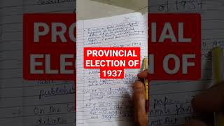 PROVINCIAL ELECTION OF 1937 IN HINDI  1937 के प्रांतीय चुनाव [upl. by Ellenahs972]