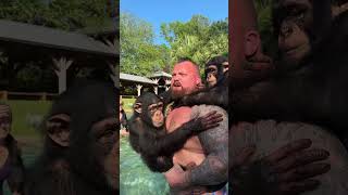 Eddie Hall and the chimp kids MyrtleBeachSafari [upl. by Siclari]