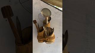 Diy spoon holder with bamboo bamboocraft woodworking [upl. by Latin]