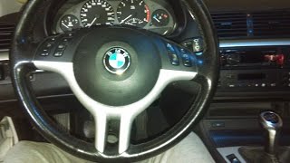 How to remove steering wheel BMW E46 E39 E53 [upl. by Anovad]