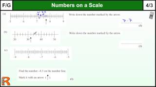 Numbers on a Scale GCSE Maths Foundation revision Exam paper practice amp help [upl. by Walke]