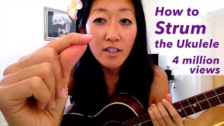 How To Strum the Ukulele  Beginner Uke Tutorial [upl. by Oicnedif360]