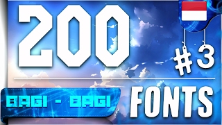 200 Fonts Lagi Untuk EditEdit di Android  BAGIBAGI 10 [upl. by Akinej]