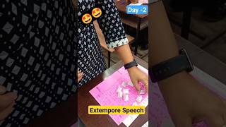 Extempore Speech Activity SCERTUPofficialshortsactivity youtubescertviralytshorts trending [upl. by Gwyneth748]