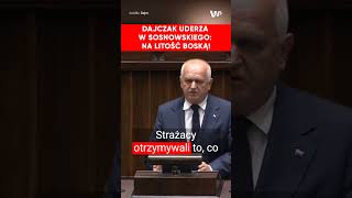 Dajczak uderza w Sosnowskiego z mównicy quotO czym pan mówi Na litość Boskąquot [upl. by Dewees923]