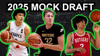 2025 NBA Mock Draft 10 Never Too Early Edition [upl. by Ellennahs550]